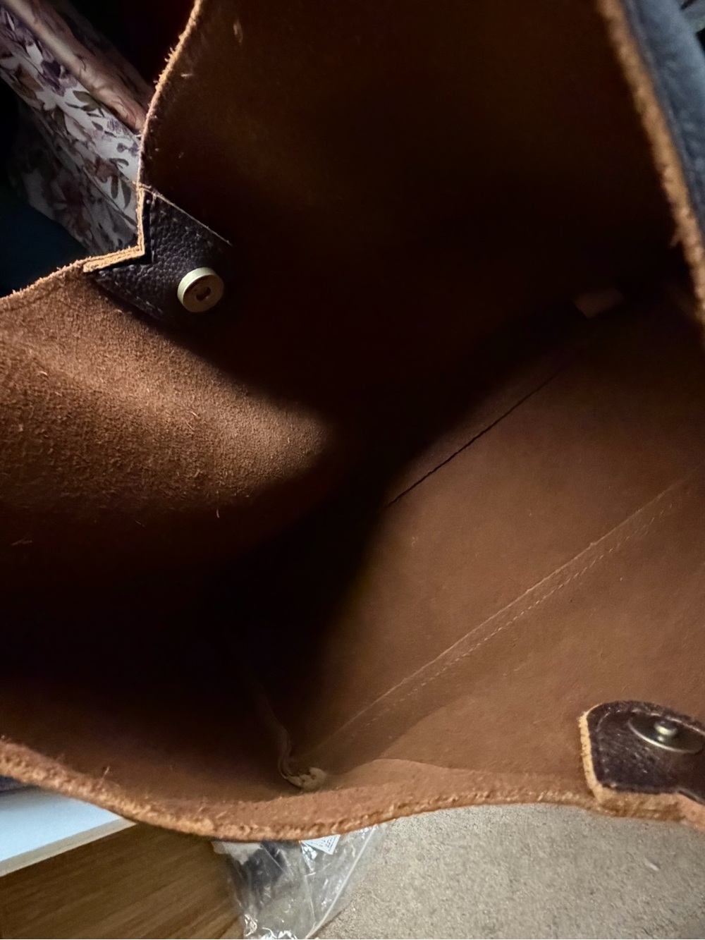 Portland Leather Goods Premium Naomi Oversized Bag in Coldbrew - NWOT - Picture 5 of 8